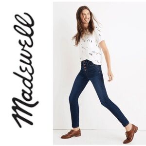 NWOT Madewell mid-rise skinny jeans in Hayes wash